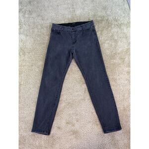 Curve Appeal Jeans Womens Size 12/31 Black Jegging Skinny Ankle Stretch D984